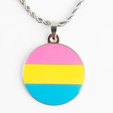 Pansexual Pride Pendant Necklace